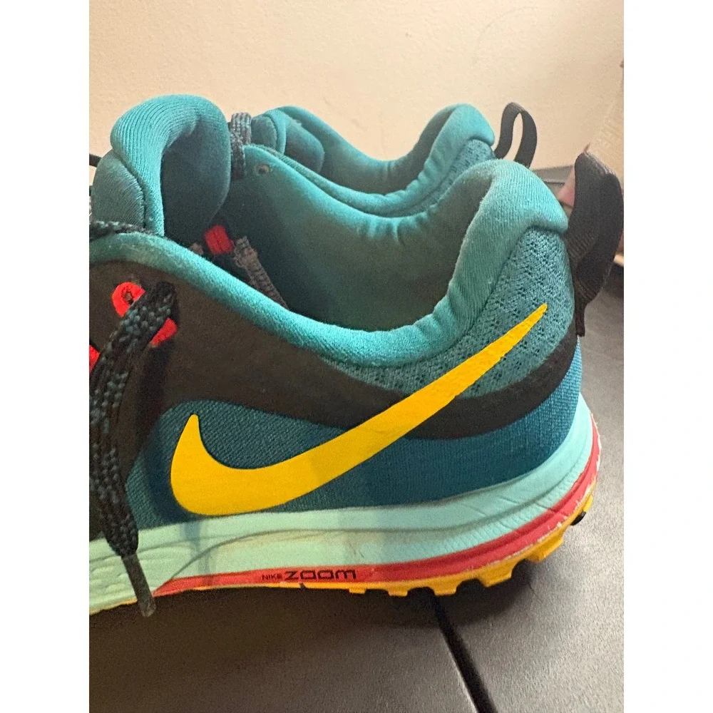 Nike Air Zoom Wildhorse Trail Running Shoes Teal Black Yellow Mens Sneakers